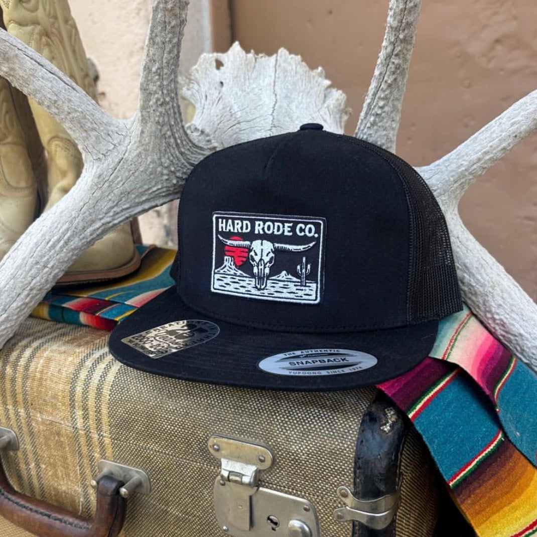 Black/Black Patch Flatbill Snapback